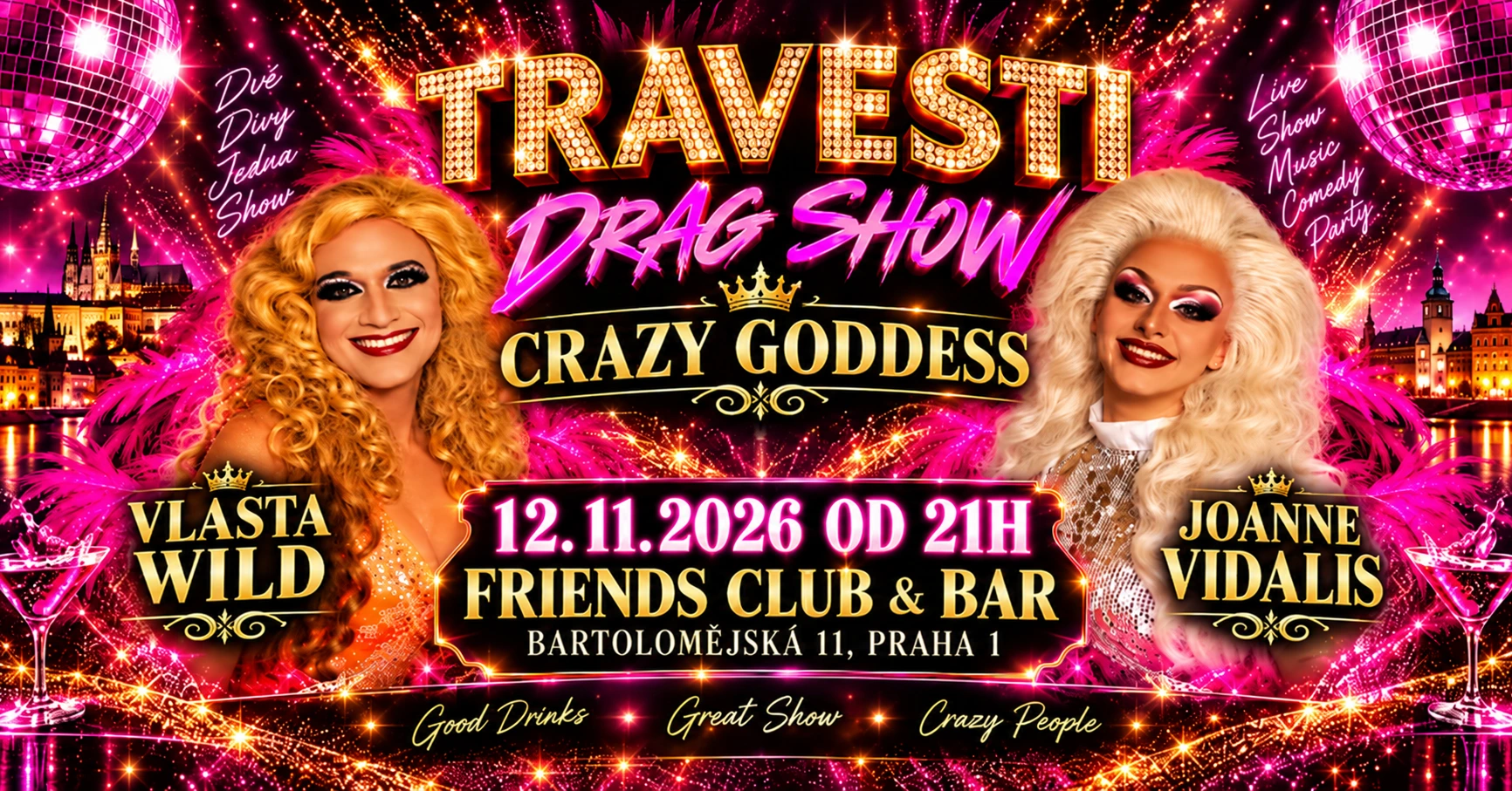 Drag/Travesti show by Vlasta Wild, Joanne