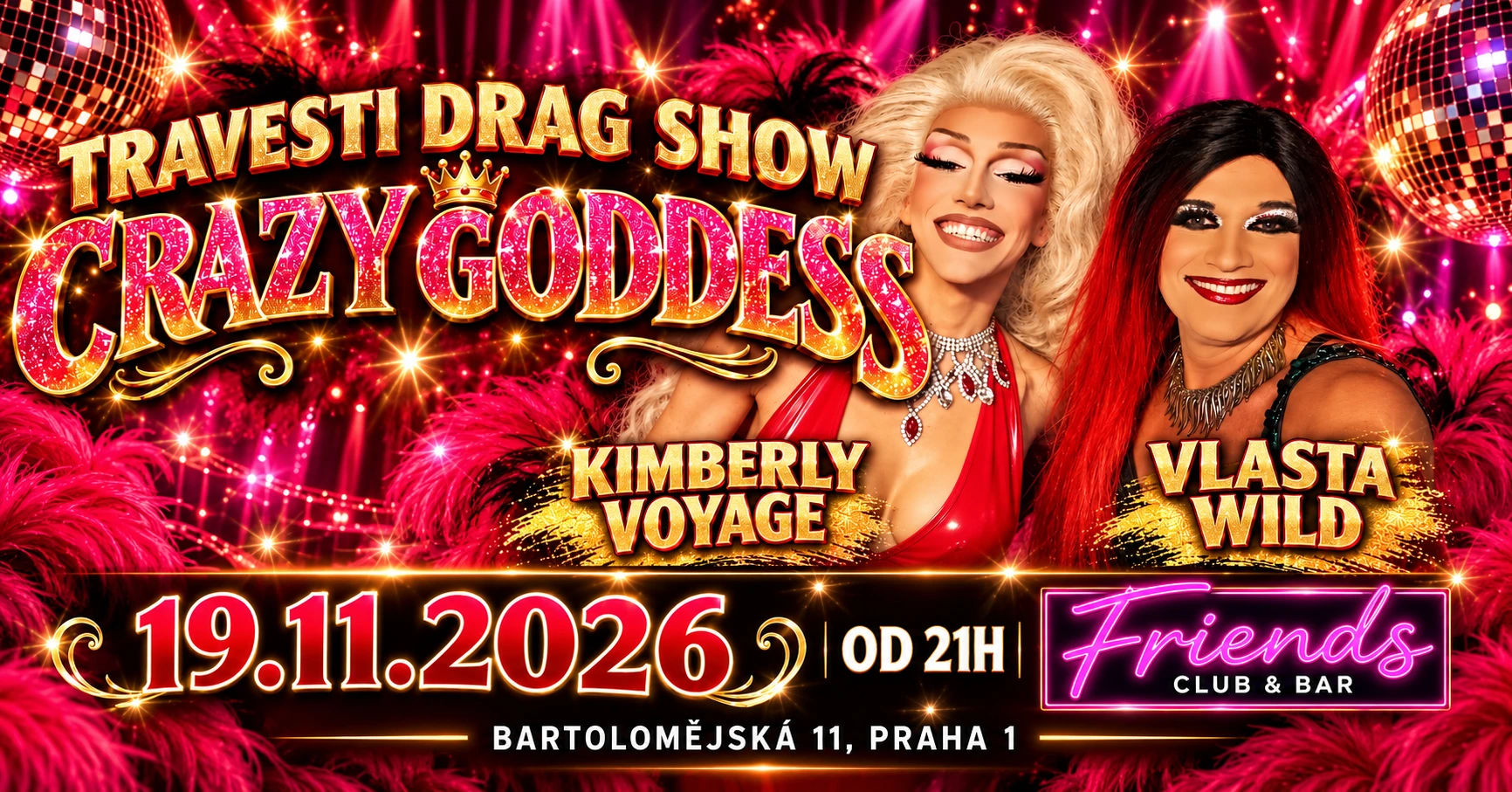 Drag/Travesti show by Vlasta Wild, Kimberly