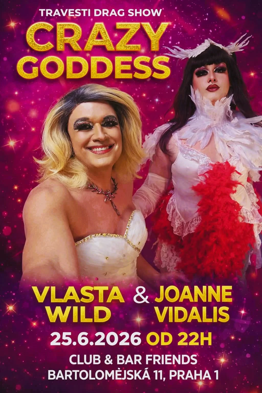 Drag/Travesti show by Vlasta Wild, Joanne