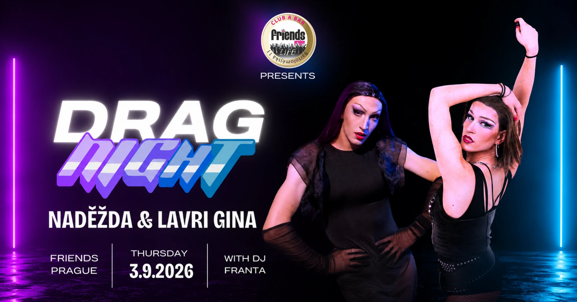 Drag/Travesti show by Lavri gina, Naděžda, Taura