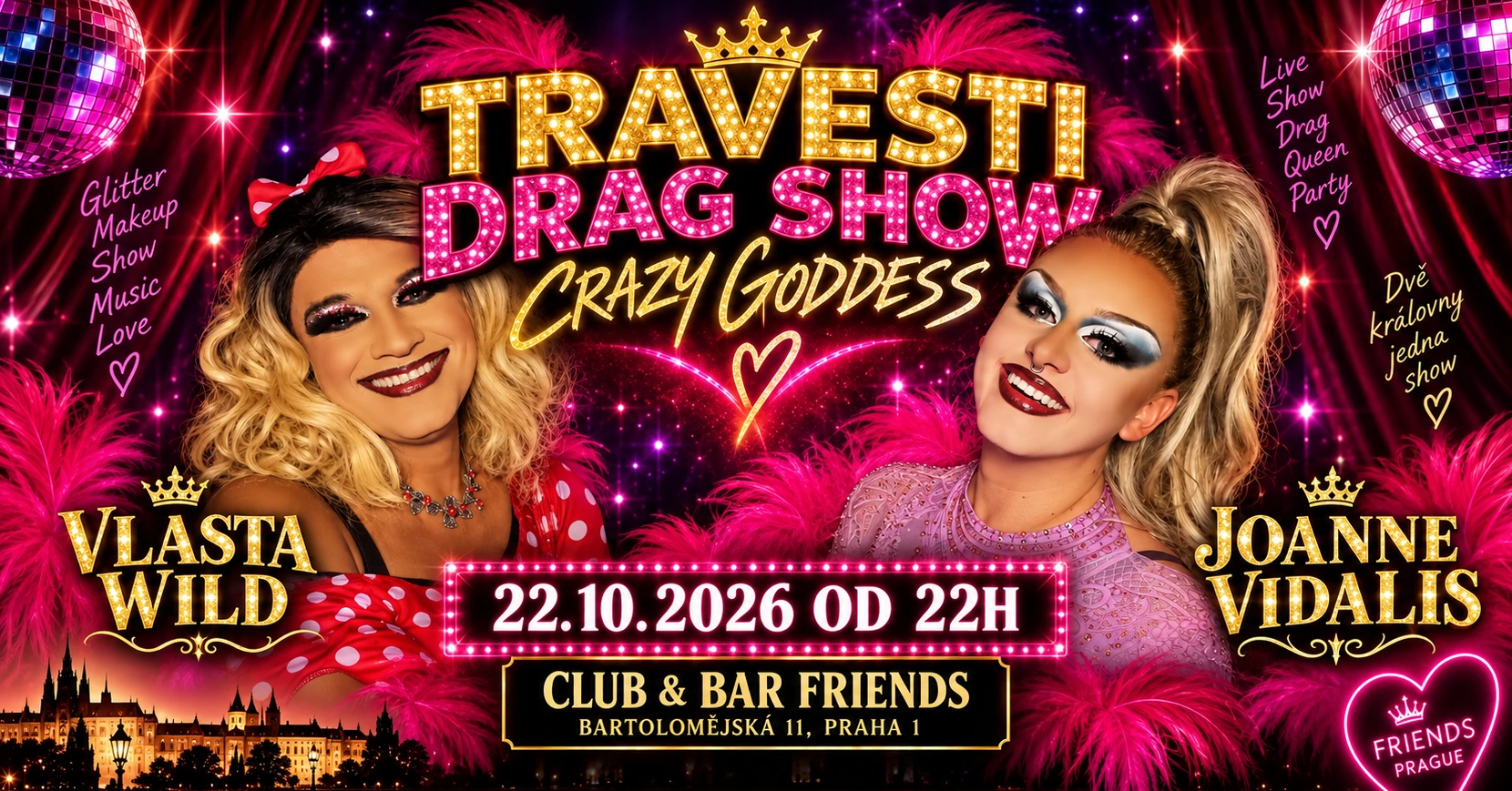 Drag/Travesti show by Vlasta Wild, Joanne